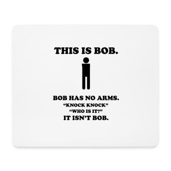 bob Funny t-shirts - Mouse Pad (horizontal) - white - Front