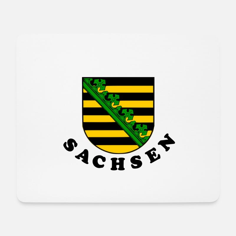 Sachsen - Mousepad (Querformat) - Weiß