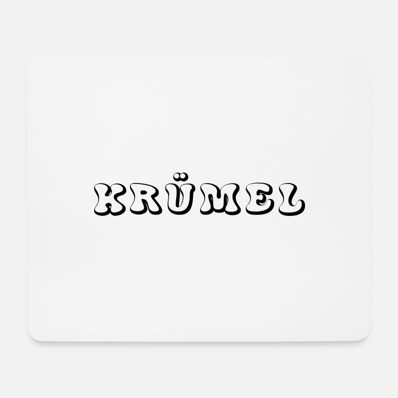 Krümel - Mousepad (Querformat) - Weiß