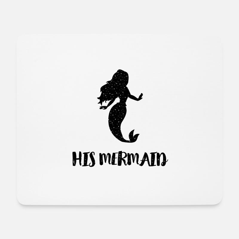 Partnershirt Meerjungfrau Freundin Frau Kreuzfahrt - Mousepad (Querformat) - Weiß