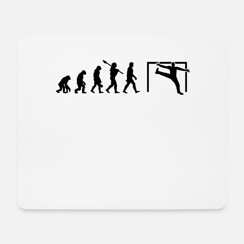 evolution Torwart Handball Fußball Geschenk Mann - Mousepad (Querformat) - Weiß