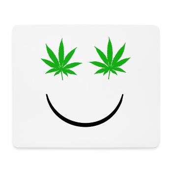 Marijuana smile - Mouse Pad (horizontal) - white - Front