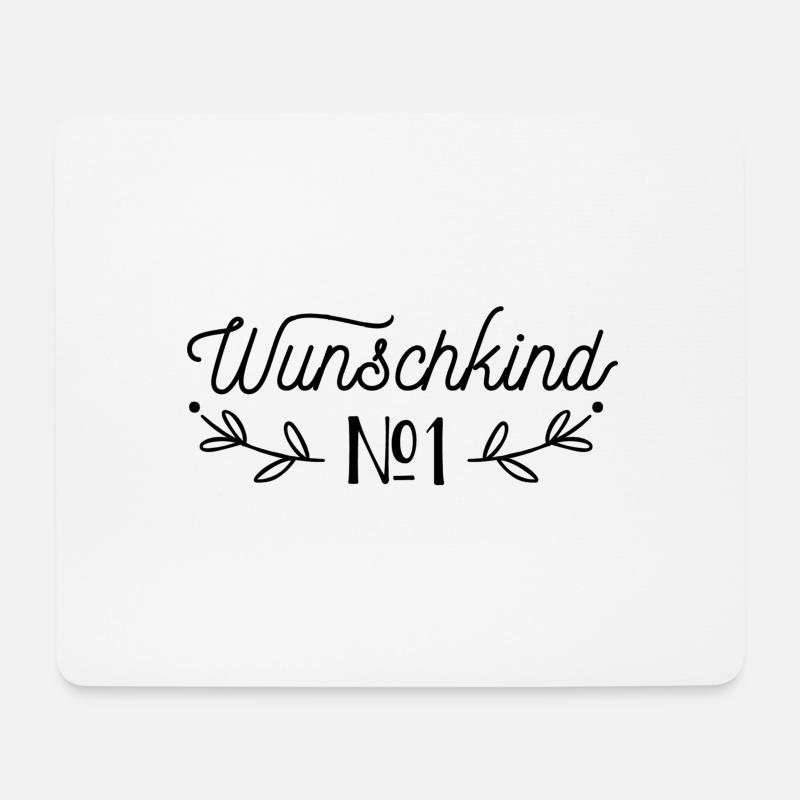 Wunschkind No 1 - Mousepad (Querformat) - Weiß