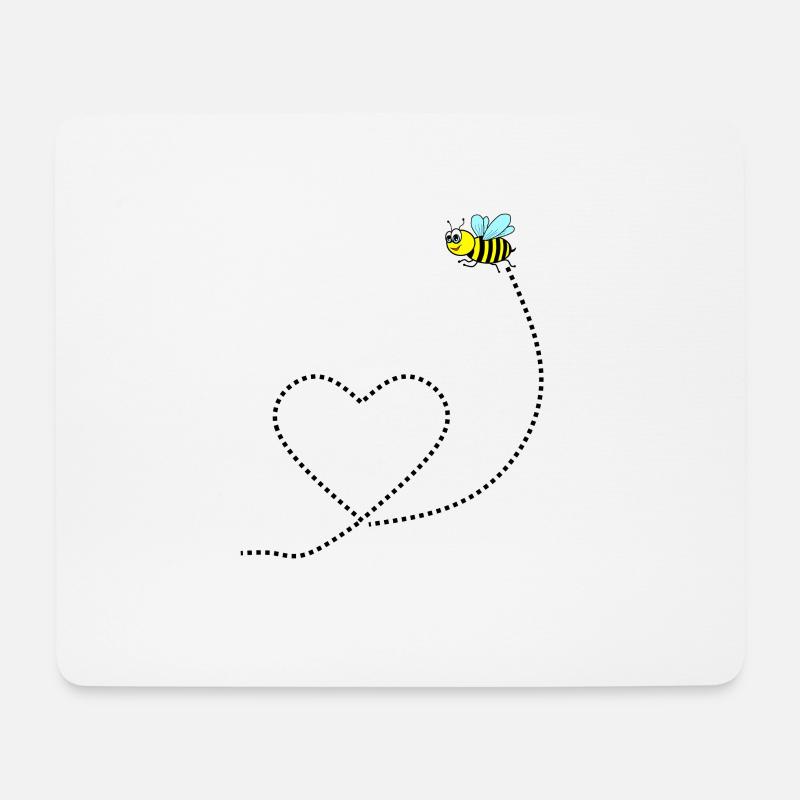 bee - Mouse Pad (horizontal) - white