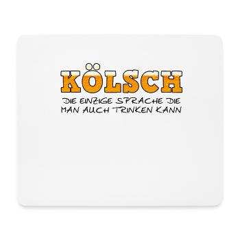 Kölsch Geschenkidee für Kölner - Mousepad (Querformat) - Weiß - Vorne