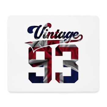 33RD BIRTHDAY UK VINTAGE 1993 - Mouse Pad (horizontal) - white - Front