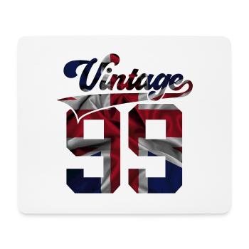 27TH BIRTHDAY UK VINTAGE 1999 - Mouse Pad (horizontal) - white - Front