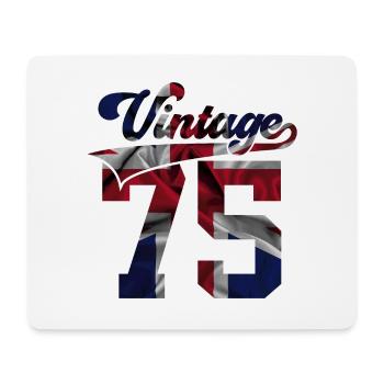51ST BIRTHDAY UK VINTAGE 1975 - Mouse Pad (horizontal) - white - Front