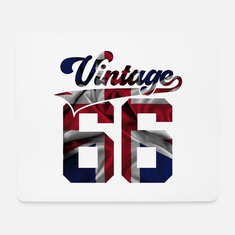 60TH BIRTHDAY UK VINTAGE 1966 - Mouse Pad (horizontal) - white