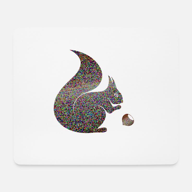 Paranormal Squirrel - Mouse Pad (horizontal) - white