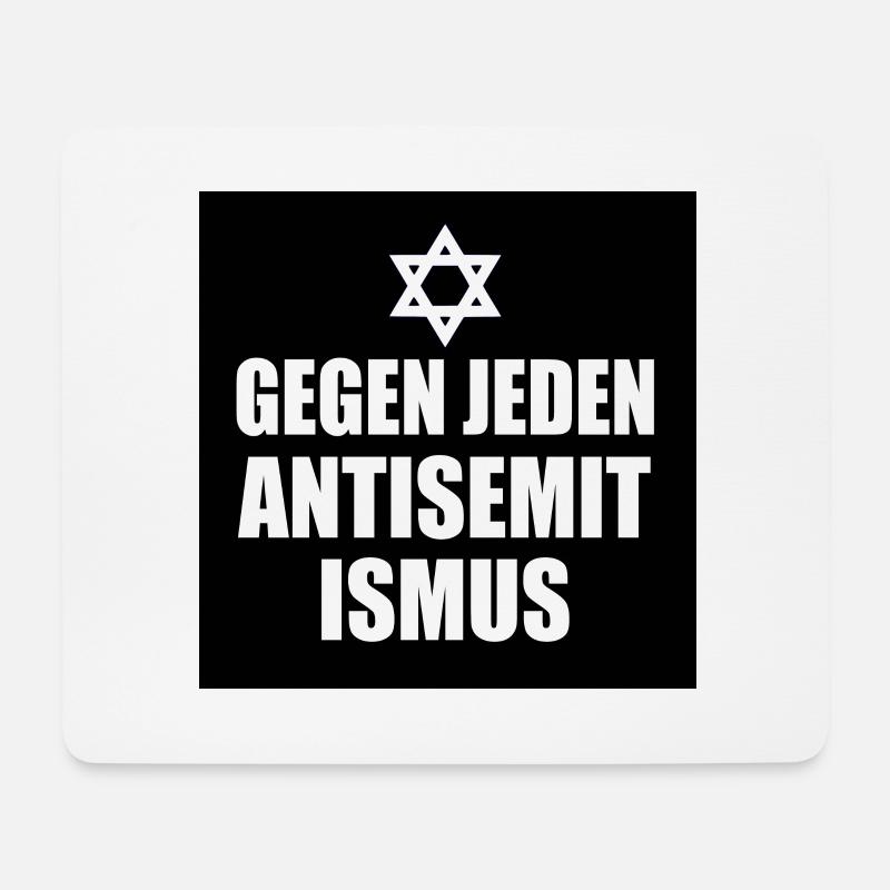 Gegen jeden antisemitismus - Mousepad (Querformat) - Weiß