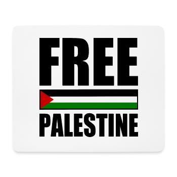 Free palestine - Mousepad (Querformat) - Weiß - Vorne