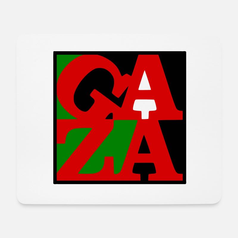 Gaza poster - Mousepad (Querformat) - Weiß