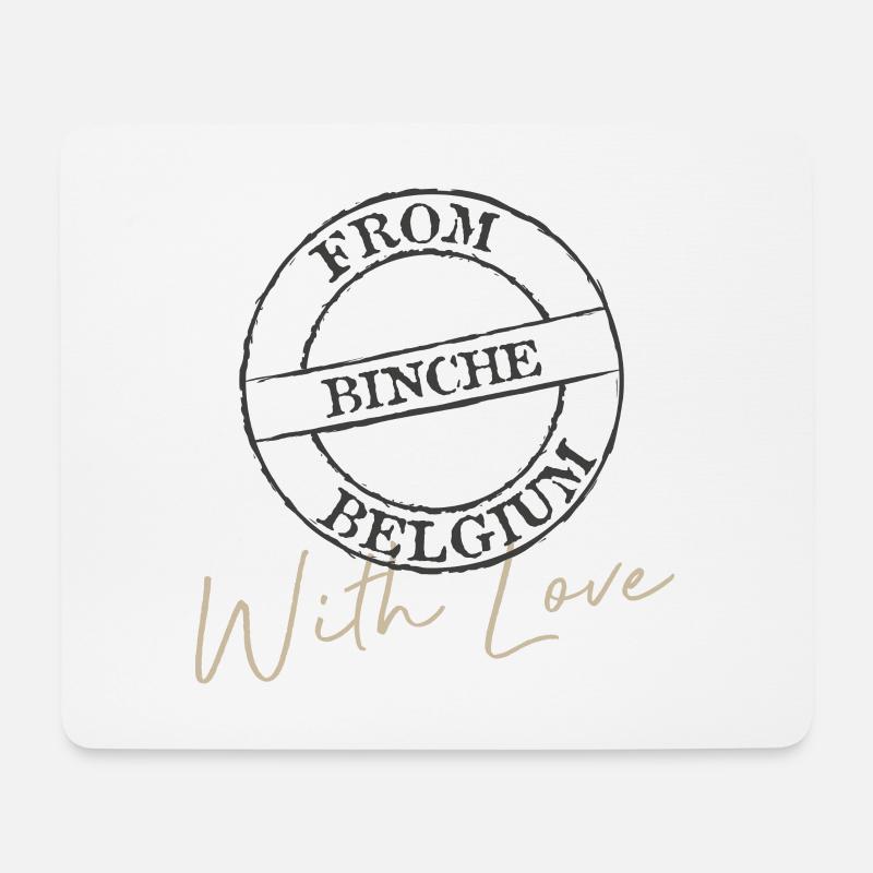 Binche mit Liebe - Mousepad (Querformat) - Weiß