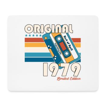46th Birthday Legend April Born in 1979 - Mouse Pad (horizontal) - white - Front