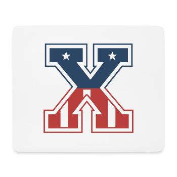 Letter X USA - Mouse Pad (horizontal) - white - Front