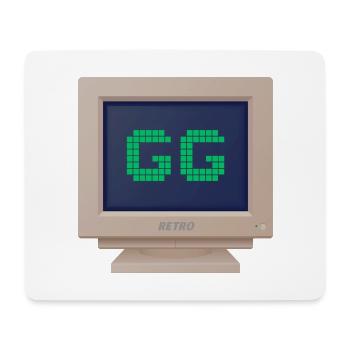 CRT design - GG (Good Game) - Mouse Pad (horizontal) - white - Front