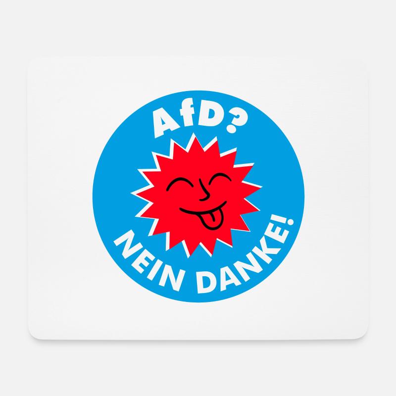 AfD? NEIN DANKE! - Mousepad (Querformat) - Weiß