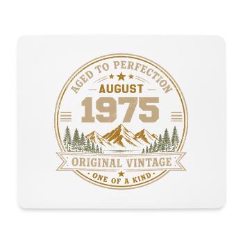 August 1975 Original Geburtstag Vintage Mountain - Mousepad (Querformat) - Weiß - Vorne