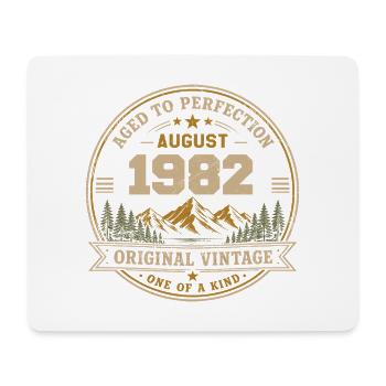 August 1982 Original Birthday Vintage Mountain - Mousepad (Querformat) - Weiß - Vorne