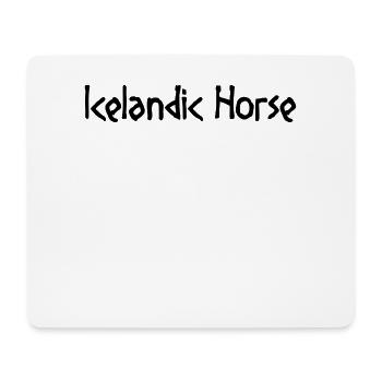 Icelandic Horse: Icelandic Horse Pony Merch - Mouse Pad (horizontal) - white - Front
