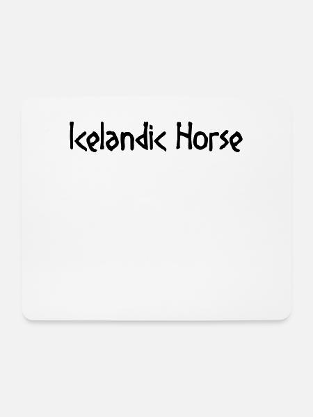 Icelandic Horse: Icelandic Horse Pony Merch - Mouse Pad (horizontal) - white