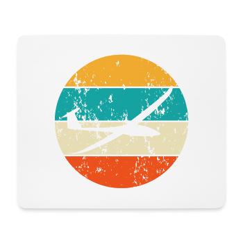 Segelflugzeug Pilot Segelflieger Segelfliegen - Mousepad (Querformat) - Weiß - Vorne