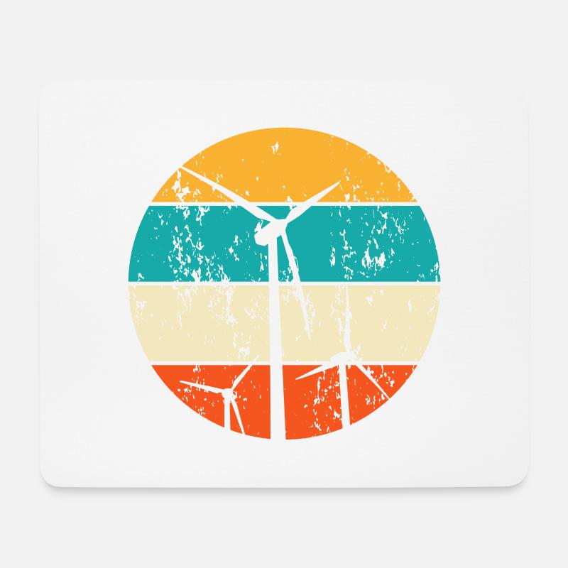 Erneuerbare Energien Windenergie Windkraft - Mousepad (Querformat) - Weiß