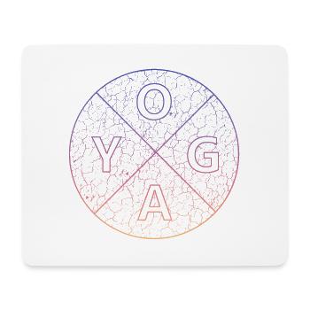 Yoga Yogi Namaste Design - Mousepad (Querformat) - Weiß - Vorne
