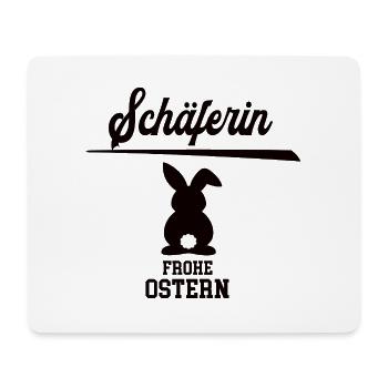 Schäferin Frohe Ostern Ostergeschenk Schäferei - Mousepad (Querformat) - Weiß - Vorne