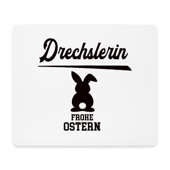 Drechslerin Frohe Ostern Ostergeschenk Tischlerei - Mousepad (Querformat) - Weiß - Vorne