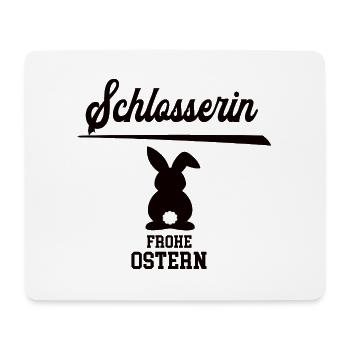 Schlosserin Frohe Ostern Oster Outfit Schlosser - Mousepad (Querformat) - Weiß - Vorne