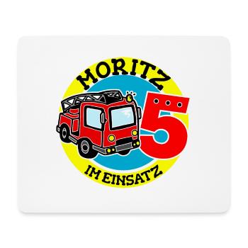 Name Moritz 5. Geburtstag Personalisiert - Mousepad (Querformat) - Weiß - Vorne