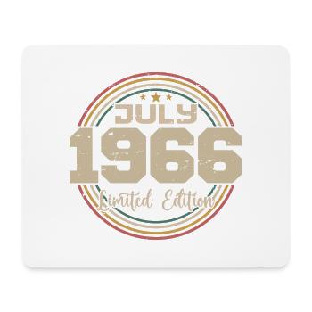 1966 Geburtstag Juli 1966 Geschenk Juli 1966 - Mousepad (Querformat) - Weiß - Vorne