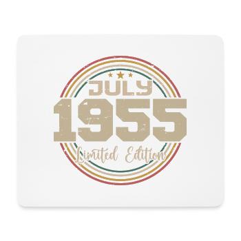 1955 Birthday July 1955 Gift July 1955 - Mouse Pad (horizontal) - white - Front