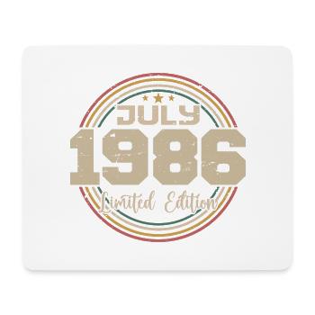 1986 Birthday July 1986 Gift July 1986 - Mouse Pad (horizontal) - white - Front