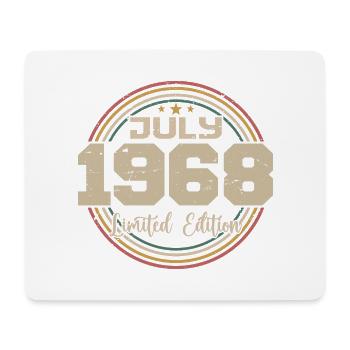 1968 Anniversaire Juillet 1968 Cadeau Juillet 1968 - Tapis de souris (format paysage) - blanc - Devant