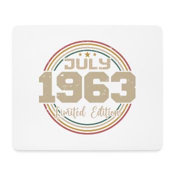 1963 Birthday July 1963 Gift July 1963 - Mouse Pad (horizontal) - white - Front