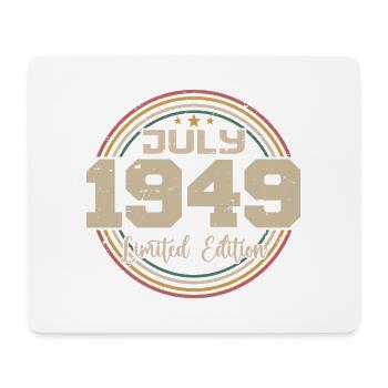 1949 Geburtstag Juli 1949 Geschenk Juli 1949 - Mousepad (Querformat) - Weiß - Vorne