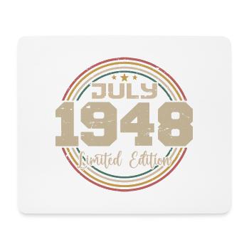 1948 Birthday July 1948 Gift July 1948 - Mouse Pad (horizontal) - white - Front