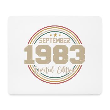 September 1983 Geburtstagsgeschenk 1983 - Mousepad (Querformat) - Weiß - Vorne