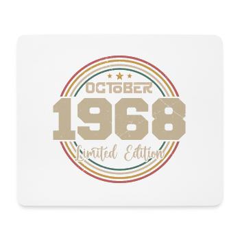Born in October 1968 Retro Anniversary October 1968 - Mouse Pad (horizontal) - white - Front