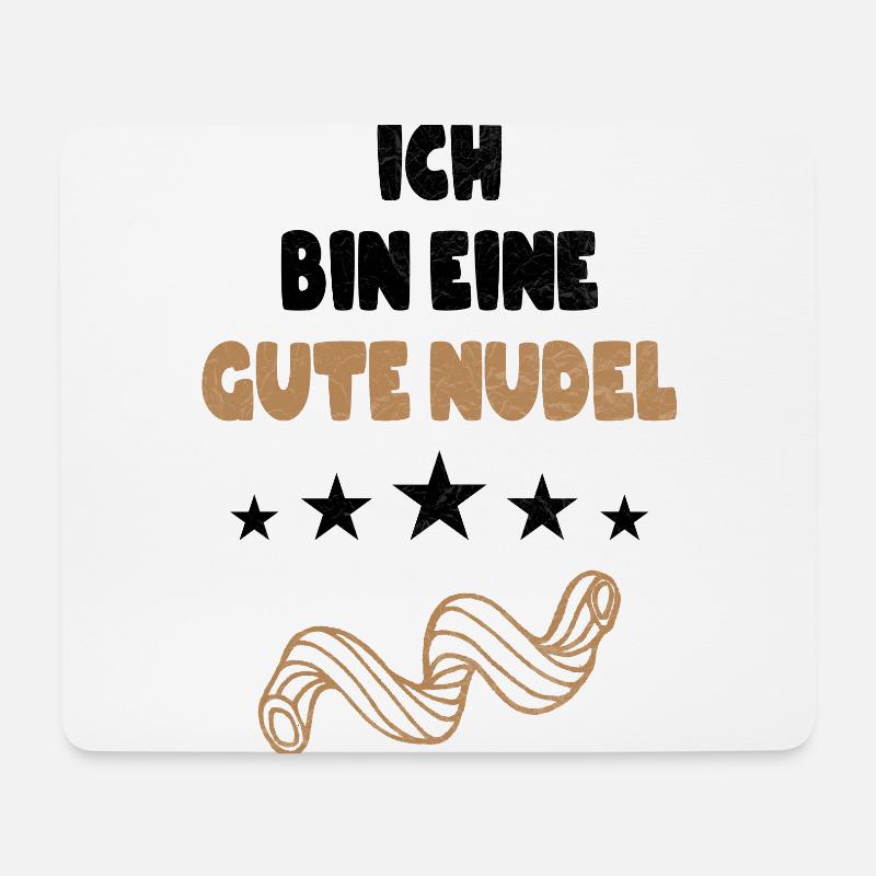 Ich bin eine Gute Nudel witziger Spruch Vintage - Mousepad (Querformat) - Weiß