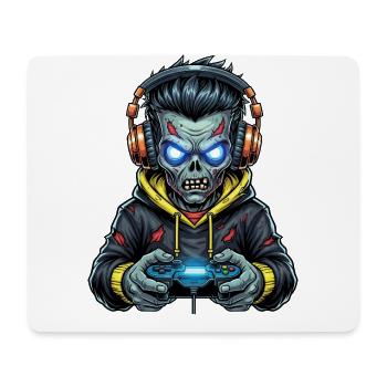Zombie Gamer: Play until your head explodes! - Mouse Pad (horizontal) - white - Front