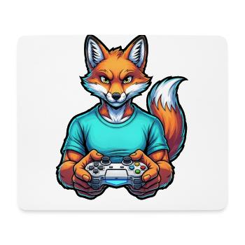 Fox gaming: Your animal gamer buddy! - Mouse Pad (horizontal) - white - Front