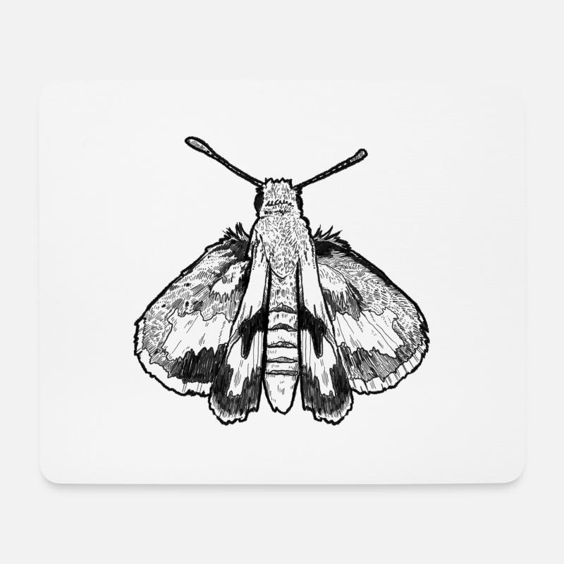 Moth - Mouse Pad (horizontal) - white