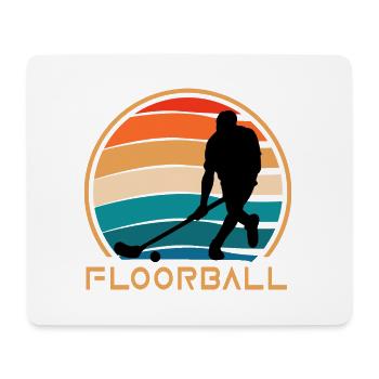 floorball bandy floorball player floorball - Mouse Pad (horizontal) - white - Front