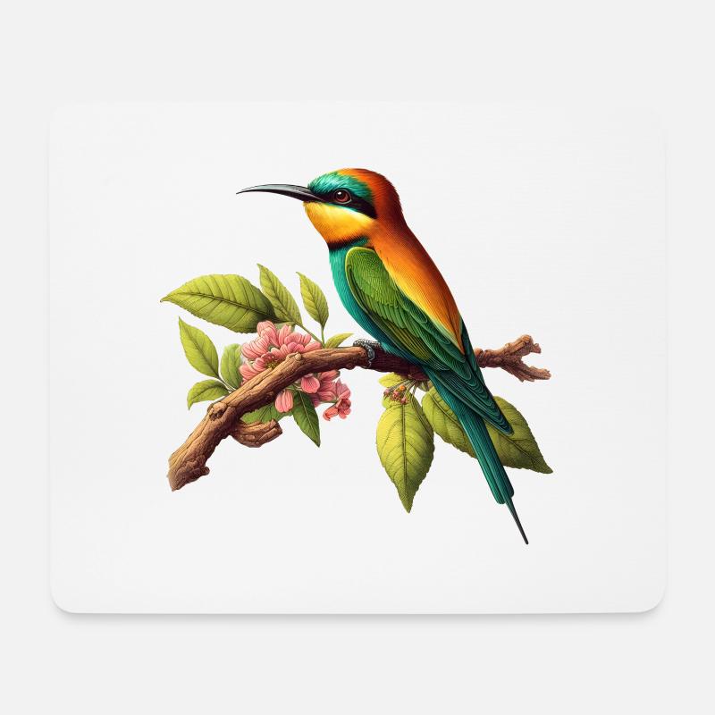 Bienenfresser Merops Apiaster Vogel - Mousepad (Querformat) - Weiß