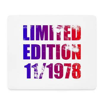 45th Birthday Edition Limitée 11/1978 - Tapis de souris (format paysage) - blanc - Devant