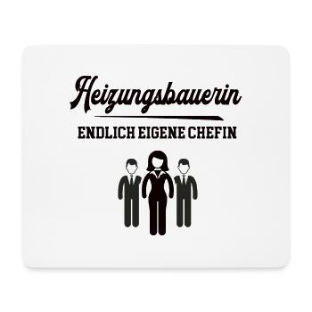 Heizungsbauerin Chefin Selbstständigkeit Firma - Mousepad (Querformat) - Weiß - Vorne